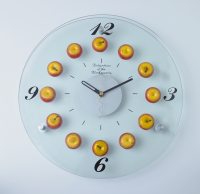 Red Apple Wall Clock