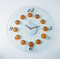 Orange Fruit Wall Clock