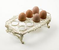 Peggy May Cast Iron “Shabby Chic” Egg holder