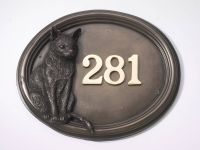"Harranhal" Tom Cat House Number Sign
