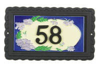 "Spring Lilac" Large House Number Plaque