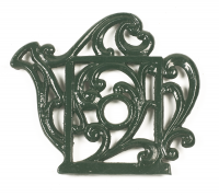 Green Cast Iron Kettle Trivet