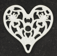 Trivet - Heavy Duty V3 Heart - Cream