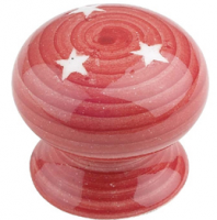 "Moonlit Coral" Ceramic Cupboard Knob 
