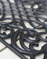Close-up of the Black Finish on the Doormat