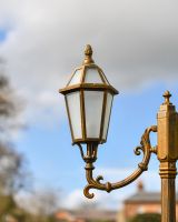 Close-up of the Frosted Glass in the Lantern