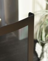 Close-Up of Panel Design for "Carrowdrock" Contemporary Curved Bespoke Fire Guard 