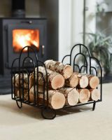"Clarisa" Art Deco Log Rack in Situ