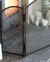 "Hampden" Black Iron Fire Guard in Situ