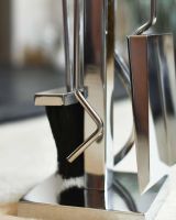 Close-Up of Tools for "Malborough" Stainless Steel and Wooden Companion Set 62cm
