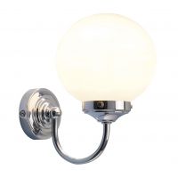 "Paddock Wood" Dome Wall Light Finished in a Polished Chrome