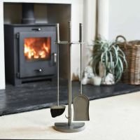"Riverdale" Tall Pewter Companion Set 
