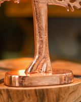 Close-up of the Base of the "Tree of Life" Antique Copper Ornament
