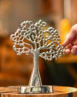 "Tree of Life" Antique Silver Ornament to Scale