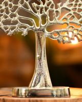 Close-up of the Base of the "Tree of Life" Antique Silver Ornament 