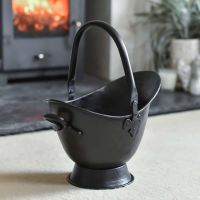"Waterloo" Black Iron Coal Bucket - 43cm