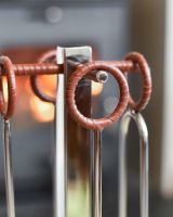 Close-Up of Looped Leather Handles