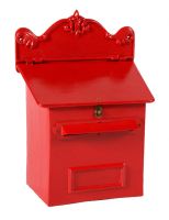 “Blushed Peony” Red Goldhay Post Box