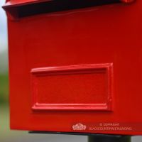 “Blushed Peony” Red Goldhay Post Box Area For Signwriting