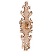 “Carraway Court” Polished Brass Ornate Bell Push