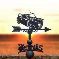 Classic mini weathervane in the sunset
