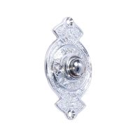 “Hampern Close” Bright Chrome Decorative Bell Push 
