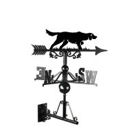  Irish setter weathervane on a white background