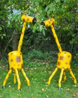"Jeffrey" the Giraffe Garden Sculpture