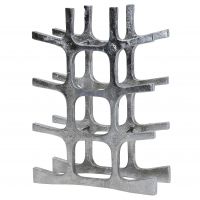 12 Bottle Wine Rack in a Antique Nickel Finish
