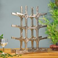 12 Bottle Wine Rack Sitting on a Counter