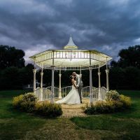 Customer photograph of the "Lady Leticia" Bandstand Gazebo in Use For a Wedding - Leah Vanzyl photography