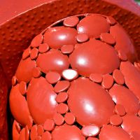 Close-up of the Steel Finished in Red