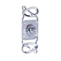 “Maytree Avenue” Bright Chrome Swirl Pattern Bell Push