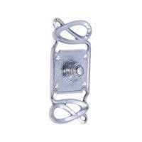“Maytree Avenue” Satin Chrome Swirl Pattern Bell Push