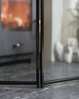 Close-Up of Integral Mesh for “Minster” Three Fold Fire Screen