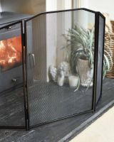 Close-Up of “Minster” Three Fold Fire Screen