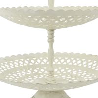 3 Tier White Table Top Cake Display Stand