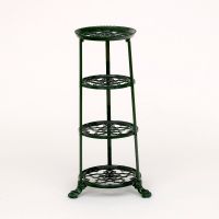 Green Cast Iron Pot and Pan Rack