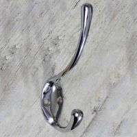 Bright Chrome Contemporary Coat & Hat Hook