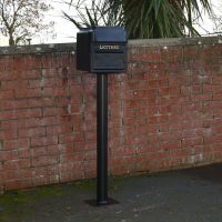 Black “Royal Farringdon” Post Box on Column