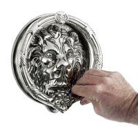 Bright Chrome Sandringham door knocker
