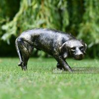 "Taking a leak" Dog Sculpture