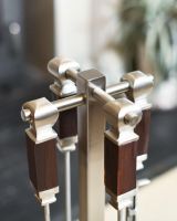 Close-Up of Handles on “Thornton Croft” Stainless Steel Companion Set 77cm