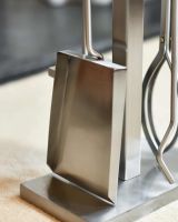 Close-Up of Fireside Tools for “Thornton Croft” Stainless Steel Companion Set 77cm