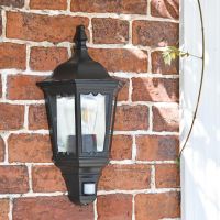 “Twembrook” PIR Sensor Wall Lantern on the Front of a House