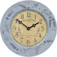 Parisian Perfume Lavender Vintage Wall Clock 