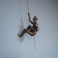 Abseiling Man Man Ornament in Situ