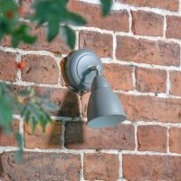 Shot of Wall Mounted Light in Charcoal Grey Finish in Situ
