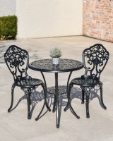 Aged Black "Brooksby" Two Seater Furniture Set