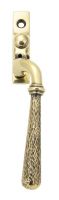 Aged Brass Hammered Espag Window Handle - Right Handed